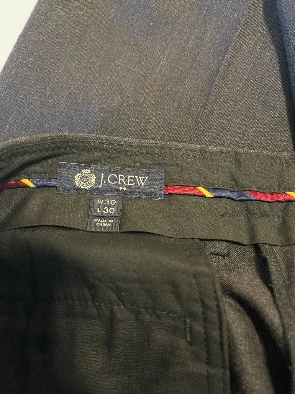 J.Crew Dress Pants Men Gray Bedford 100% Wool Waist 30 Inches